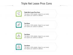 Triple net lease pros cons ppt powerpoint presentation show slide portrait cpb