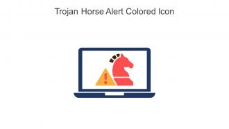 Trojan Horse Alert Colored Icon In Powerpoint Pptx Png And Editable Eps Format