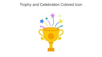 Trophy And Celebration Colored Icon In Powerpoint Pptx Png And Editable Eps Format