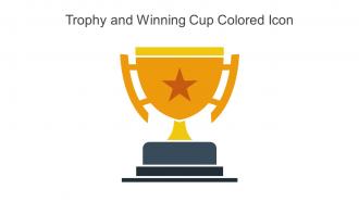 Trophy And Winning Cup Colored Icon In Powerpoint Pptx Png And Editable Eps Format