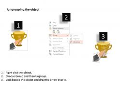 Trophy for victory in any field flat powerpoint design