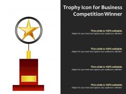 Trophy icon for business competition winner