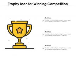 Trophy icon for winning competition