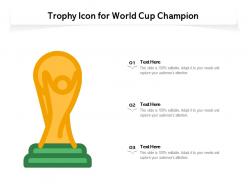 Trophy icon for world cup champion