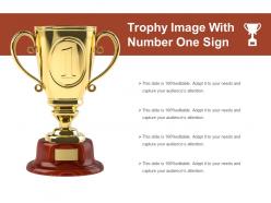 Trophy image with number one sign