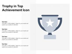 Trophy In Top Achievement Icon
