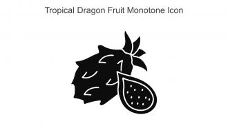 Tropical Dragon Fruit Monotone Icon In Powerpoint Pptx Png And Editable Eps Format