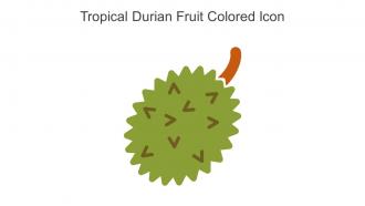 Tropical Durian Fruit Colored Icon In Powerpoint Pptx Png And Editable Eps Format