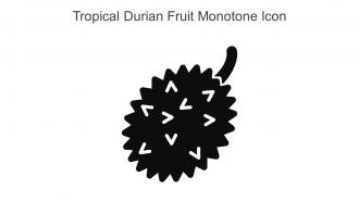 Tropical Durian Fruit Monotone Icon In Powerpoint Pptx Png And Editable Eps Format