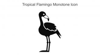 Tropical Flamingo Monotone Icon In Powerpoint Pptx Png And Editable Eps Format