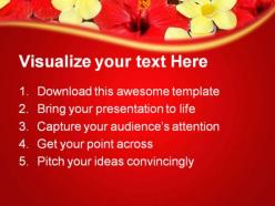 Tropical flower beauty powerpoint templates and powerpoint backgrounds 0311