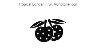 Tropical Longan Fruit Monotone Icon In Powerpoint Pptx Png And Editable Eps Format