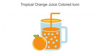 Tropical Orange Juice Colored Icon In Powerpoint Pptx Png And Editable Eps Format