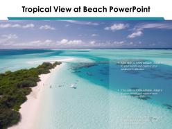 Tropical view at beach powerpoint