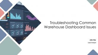 Troubleshooting Common Warehouse Dashboard Issues PPT Template AT Troubleshooting Common Warehouse Dashboard Issues PPT Template AT