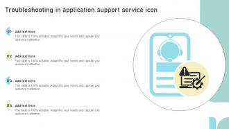 Troubleshooting In Application Support Service Icon