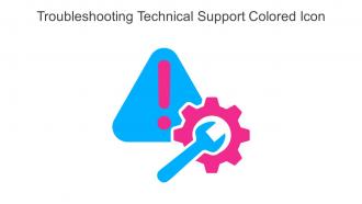Troubleshooting Technical Support Colored Icon In Powerpoint Pptx Png And Editable Eps Format