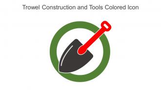 Trowel Construction And Tools Colored Icon In Powerpoint Pptx Png And Editable Eps Format