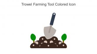 Trowel Farming Tool Colored Icon In Powerpoint Pptx Png And Editable Eps Format