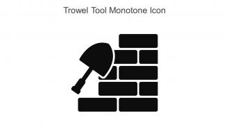 Trowel Tool Monotone Icon In Powerpoint Pptx Png And Editable Eps Format