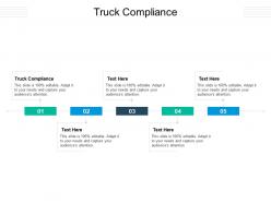 Truck compliance ppt powerpoint presentation infographics slides cpb