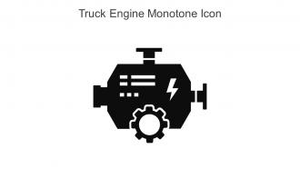 Truck Engine Monotone Icon In Powerpoint Pptx Png And Editable Eps Format