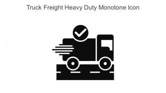 Truck Freight Heavy Duty Monotone Icon In Powerpoint Pptx Png And Editable Eps Format