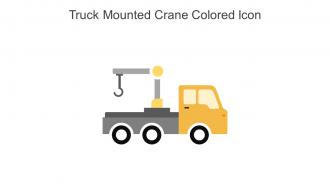 Truck Mounted Crane Colored Icon In Powerpoint Pptx Png And Editable Eps Format