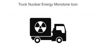Truck Nuclear Energy Monotone Icon In Powerpoint Pptx Png And Editable Eps Format