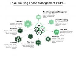 Truck Routing Loose Management Pallet Processing Physical Counting