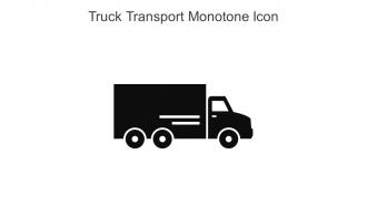 Truck Transport Monotone Icon In Powerpoint Pptx Png And Editable Eps Format
