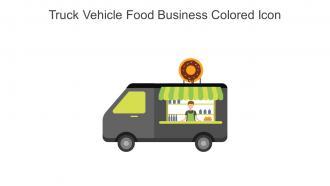 Truck Vehicle Food Business Colored Icon In Powerpoint Pptx Png And Editable Eps Format