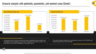 Trucking Services B Plan Scenario Analysis With Optimistic Pessimistic And Nominal Cases BP SS Editable Graphical