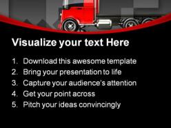 Trucking travel powerpoint templates and powerpoint backgrounds 0811