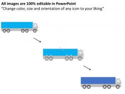 Trucks for transportation and travel data flat powerpoint design