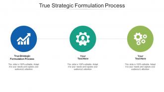 True strategic formulation process ppt powerpoint presentation infographic template cpb