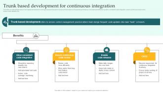 Trunk Based Development For Continuous Integration Implementing DevOps Lifecycle Stages For Higher Development