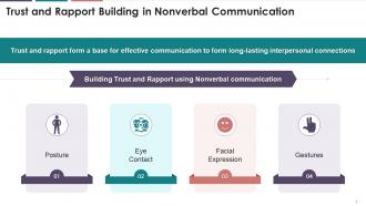 Trust And Rapport Building In Nonverbal Communication Training Ppt