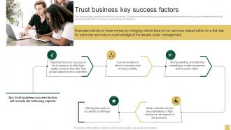 Trust Business Key Success Factors Sample Northern Trust Business Plan BP SS