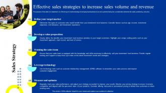 Trust Business Plan Effective Sales Strategies To Increase Sales Volume And Revenue BP SS