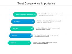 Trust competence importance ppt powerpoint presentation pictures design templates cpb
