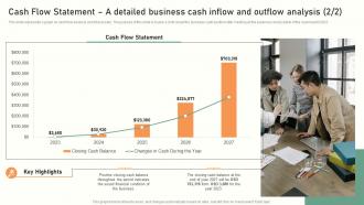 Trust Service Start Up Cash Flow Statement Statement A Detailed Business Cash Inflow BP SS Designed Idea