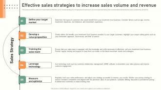 Trust Service Start Up Effective Sales Strategies To Increase Sales Volume And Revenue BP SS
