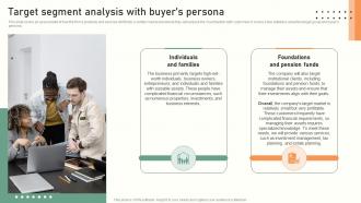 Trust Service Start Up Target Segment Analysis With Buyers Persona BP SS
