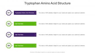 Tryptophan Amino Acid Structure In Powerpoint And Google Slides Cpb