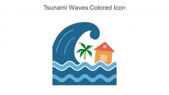 Tsunami Waves Colored Icon In Powerpoint Pptx Png And Editable Eps Format