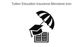 Tuition Education Insurance Monotone Icon In Powerpoint Pptx Png And Editable Eps Format