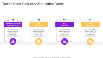 Tuition Fees Deduction Education Credit In Powerpoint And Google Slides Cpb