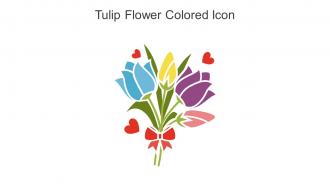 Tulip Flower Colored Icon In Powerpoint Pptx Png And Editable Eps Format
