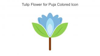 Tulip Flower For Puja Colored Icon In Powerpoint Pptx Png And Editable Eps Format